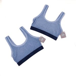 Jockey Signature Modern Mix Blue Bra Set 2 Sz S